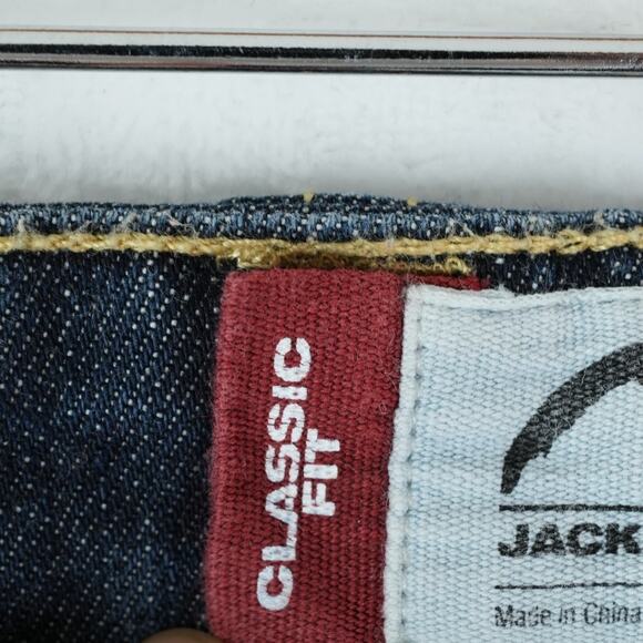 Mountain Khakis Jeans Mens 34x30 Blue Classic Fit Gusset Camo Pockets Stretch - Picture 6 of 14